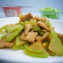 佛手瓜炒肉片