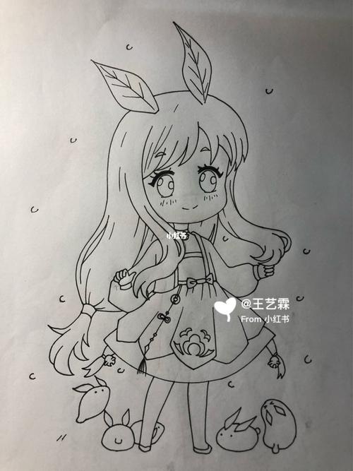 动漫人物临摹.可爱的小女生_动漫_临摹_夏天去哪玩