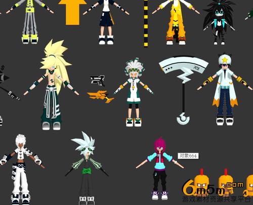 凹凸世界人物角色模型集合