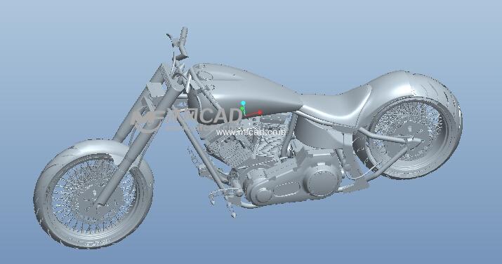 哈雷定制摩托车proe设计(共705个文件超级复杂)