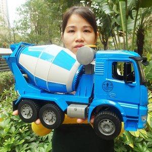 水泥罐灌车儿行车超大号男孩搅机工拌车搅拌模型滑童玩程车套装具