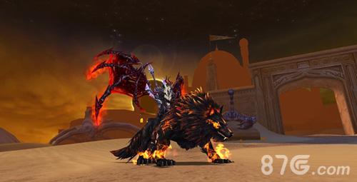 烈焰魔狼,50级以上世界boss均可掉落烈焰魔狼魂石 来自地狱带着怒火的