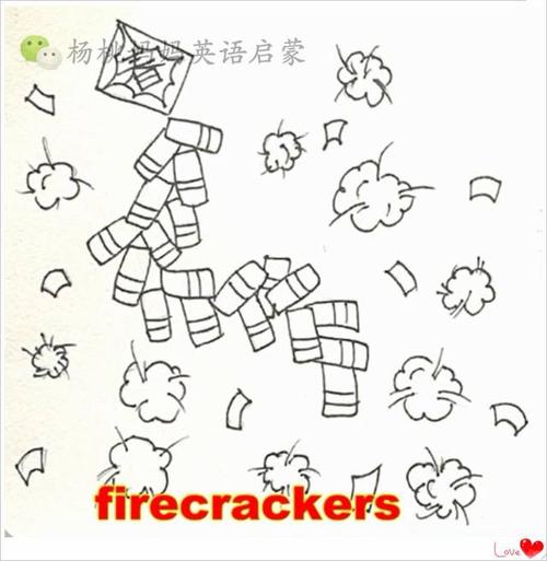 英语萌萌画 | firecrackers 鞭炮