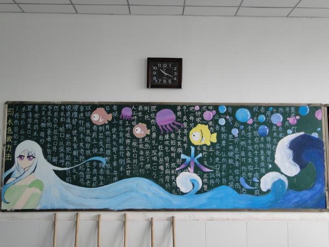 高中部举办"夏季防溺水安全教育"主题板报评比活动