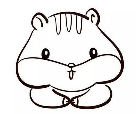 可爱小仓鼠简笔画大全