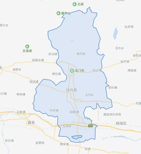 陕西省扶风县,扶风本官名,佛教圣地法门寺所在地,中国