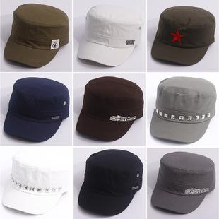 帽子男士鸭舌帽韩版潮平顶帽春秋户外棒球帽军帽遮阳帽太阳帽夏季