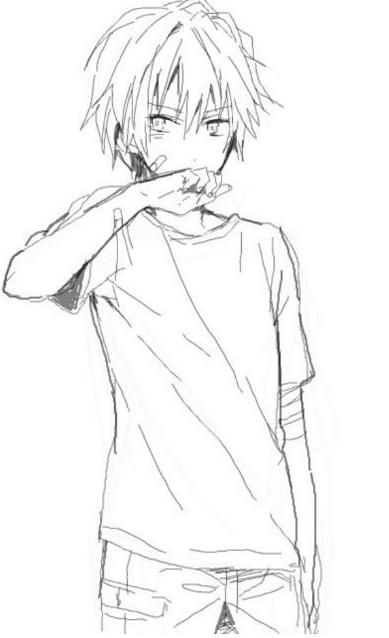 简单的铅笔画漫画人物图片_人物漫画图片铅笔画