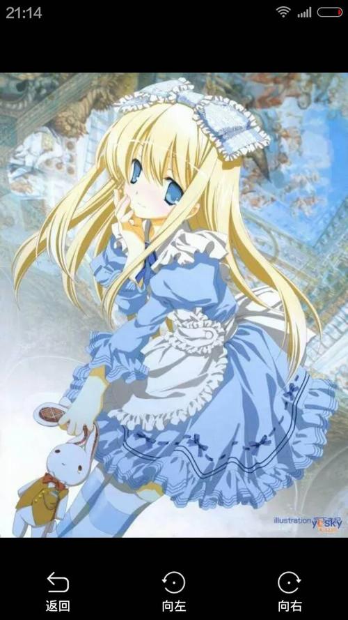 求金发碧眼动漫少女图片,最好是画师作品,画风最好是这样的