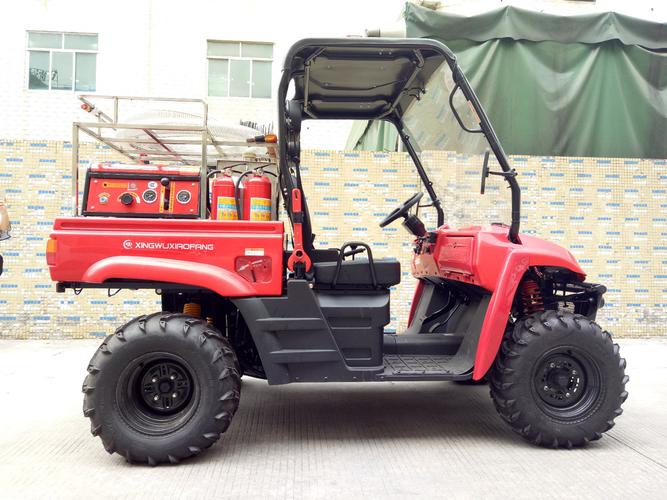 兴舞消防摩托车400utv 全地形四轮方向盘式消防摩托车 厂家直销质量