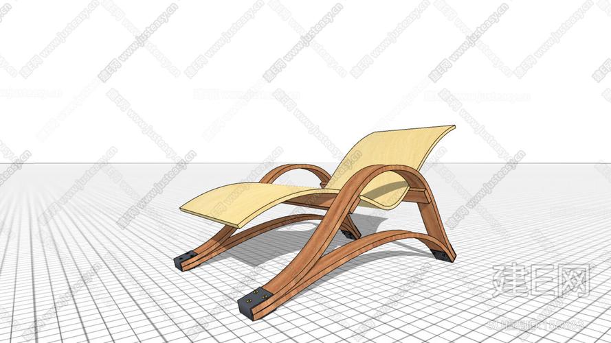 现代躺椅-sketchup模型_sketchup模型库_建e室内设计