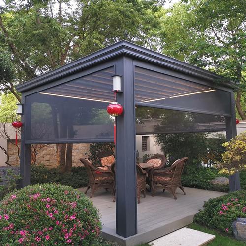 sibada户外凉亭别墅庭院铝合金葡萄架凉棚组装室外亭子小院遮阳棚