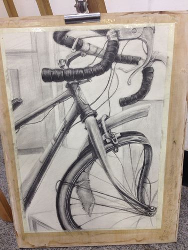 素描 自行车