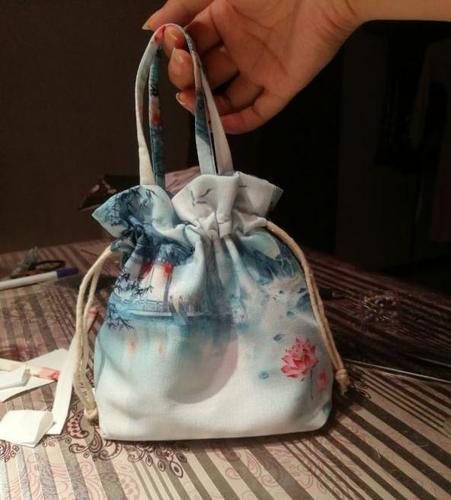 【手工教程】diy简单布艺手提袋