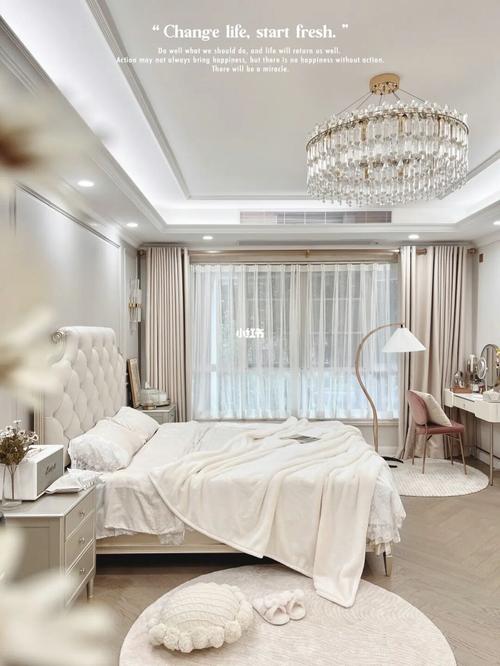 卧室|一直被说是样板房的主卧其实很实用_卧室_样板房_书桌_设计_毯子