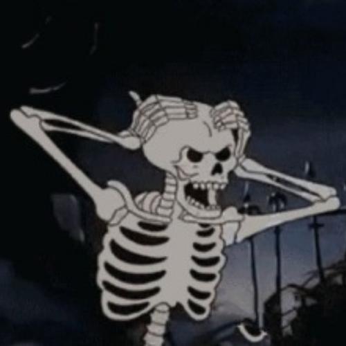 骷髅抱头惊讶表情抱头骷髅惊讶表情