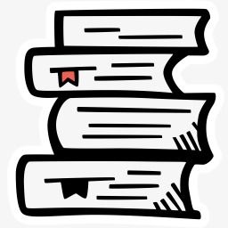 很多本书的简笔画