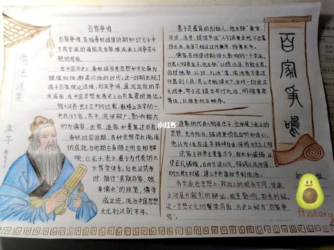 历史78百家争鸣手抄报分享7815_历史_手抄报_历史百家争鸣_人文