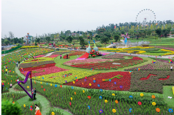新都区天府沸腾小镇-音乐百花谷