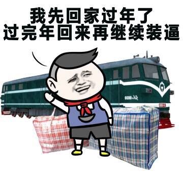 春运回家过年表情包2018年春运表情包