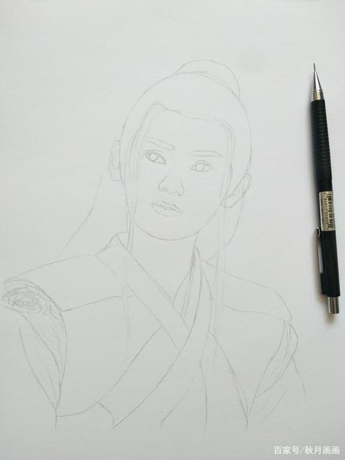 用彩铅,绘《陈情》:与世殊伦聂怀桑