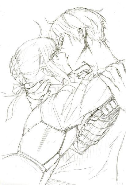 情侣唯美铅笔简笔画