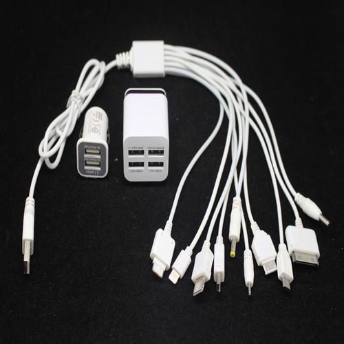 25mm圆头充电器数据线一拖五十typec35t型口usb电源线多功能沭露充电