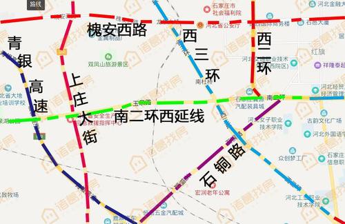 诸葛找房网发现,随着2017年5月南二环西延段以及石铜路段的通车,中心