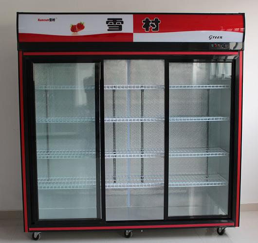 5米移门三门展示柜立式超市啤酒饮料柜冷藏保鲜陈列柜