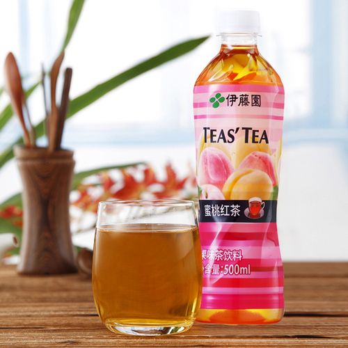 [天猫超市] 整箱 瓶 15 500ml 水蜜桃红茶饮品 en ito 伊藤园