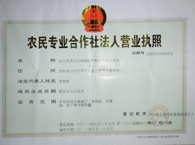 白山市绿洲特产种植农民专业合作社_红土崖镇_农村