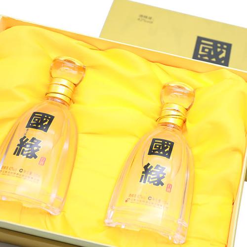国缘白酒四开国缘礼盒42度500ml2瓶