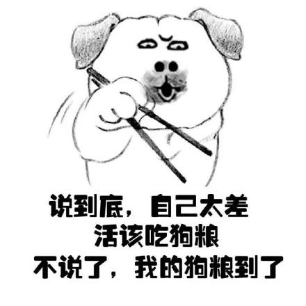 说到底,自己太美,活该吃狗粮,不说了,我的狗粮到了! - 这世界真tm难!