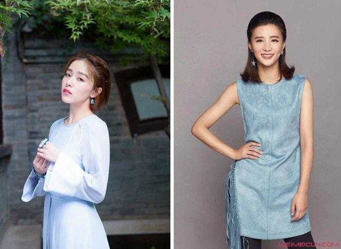 张杨果而阚清子对比照曝光,两个人长相相似如同双胞胎姐妹一样!