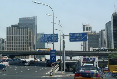 网络设备评测; 东三环国贸桥; 北京3g网络