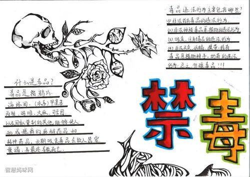 关于禁毒的手抄报简单又漂亮