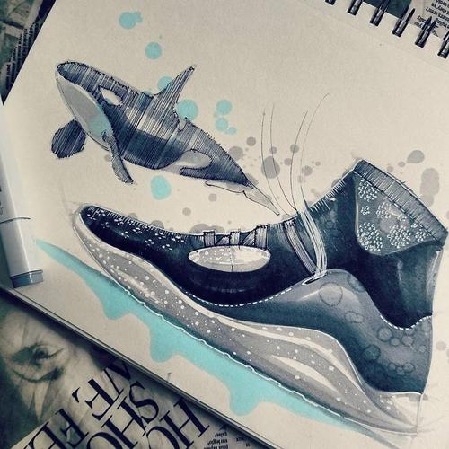 大神教你如何画仿生鞋,学习一下!