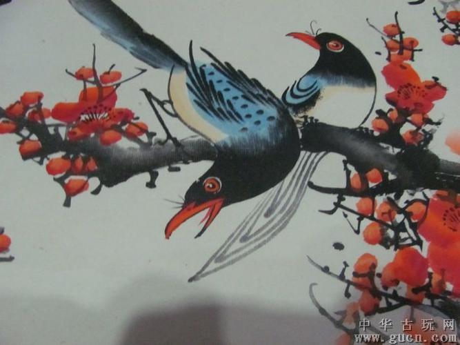 当代国画 纯手工 喜上眉梢