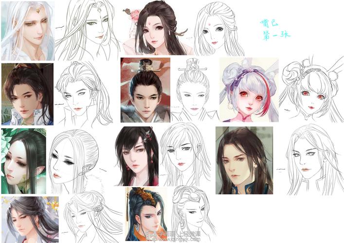 古风插画嘴巴的基本画法