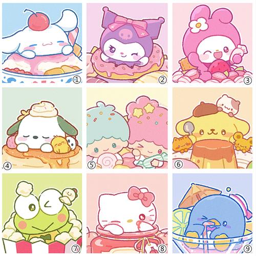 diy水晶圆钻钻石画十字绣三丽鸥凯蒂猫玉桂狗库洛米美乐蒂帕恰狗布丁