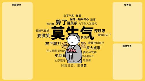 电脑分区壁纸|打工人必备莫生气壁纸_壁纸_电脑壁纸_素材_壁纸