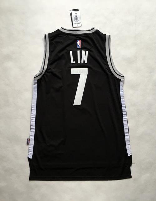 adidas nba 球衣 新赛季 篮网队 7号 林书豪 黑色款