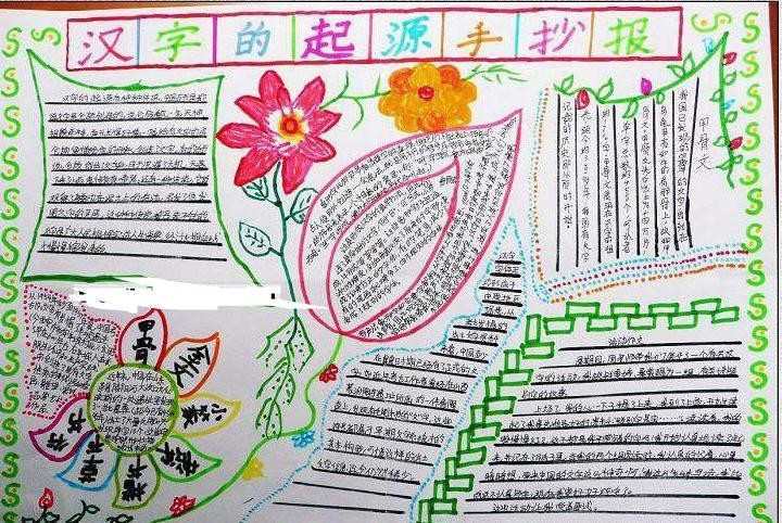 汉字的起源手抄报资料_汉字的起源手抄报内容