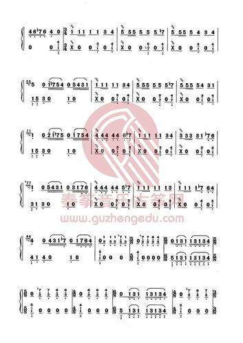 经典古筝曲谱西域随想