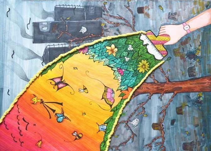 绿色环保 与 科幻 绘画素材