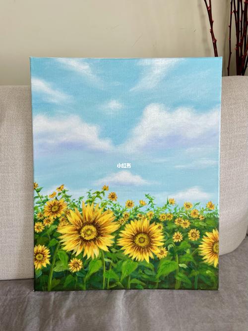 丙烯画 向日葵_丙烯画_向日葵_广州自由行热门攻略_疫情_文化_绘画