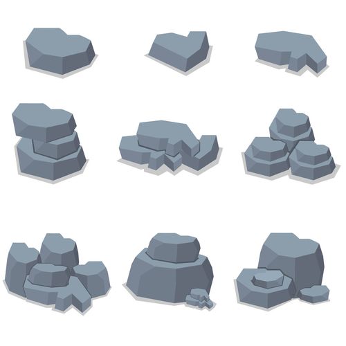 石头,矢量,矢量图,插画