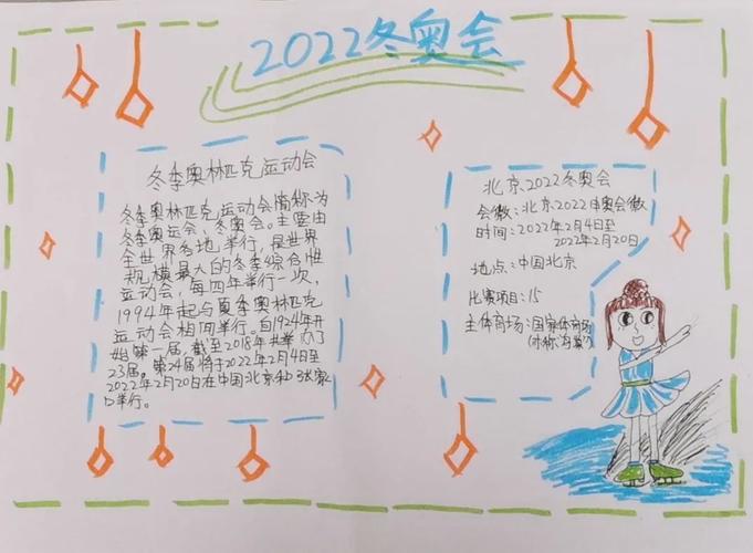 冬奥会手抄报简单又好看的模板内容