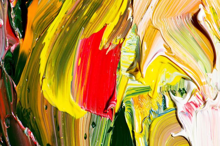 鲜艳的油彩背景