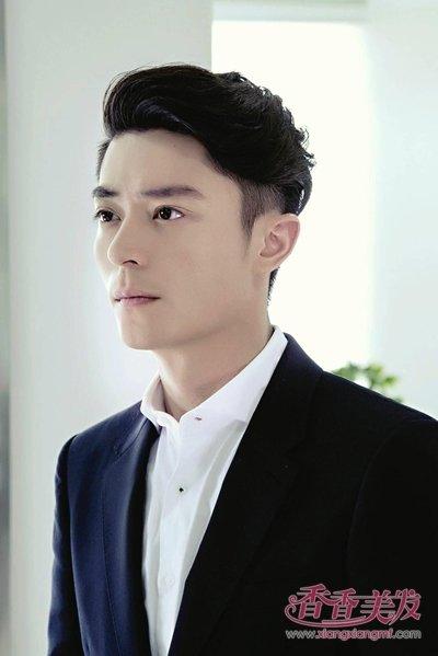 男士偏分短发背头发型